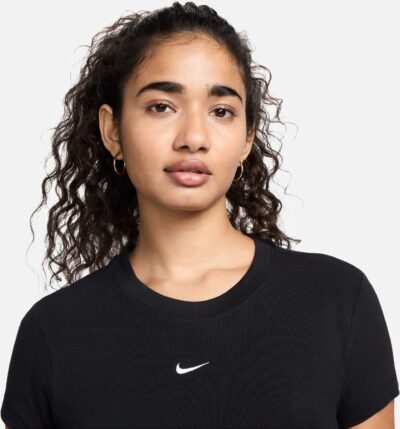 NIKE W NSW NK CHLL KNT MD CRP BLACK/WHITE – Bild 4
