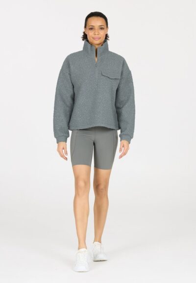 ATHLECIA Florrie W Sherpa Half zip SEDONA SAGE – Bild 5