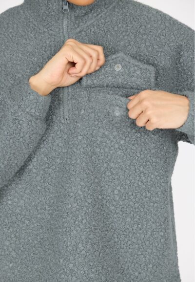 ATHLECIA Florrie W Sherpa Half zip SEDONA SAGE – Bild 8
