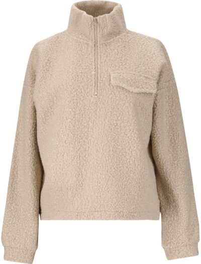 ATHLECIA Florrie W Sherpa Half zip SILVER CLOUD