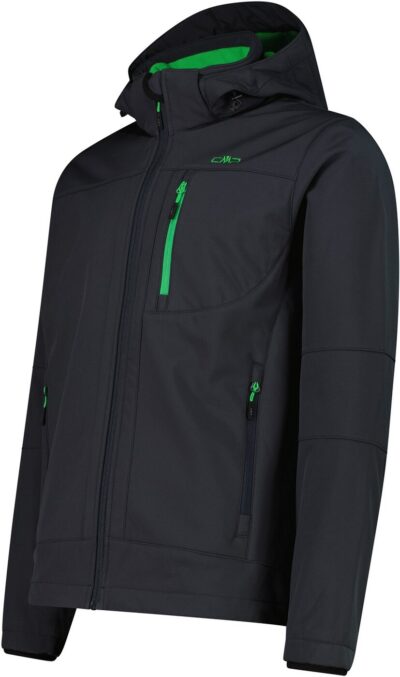 CMP MAN JACKET ZIP HOOD ANTRACITE-DEEP MINT – Bild 3