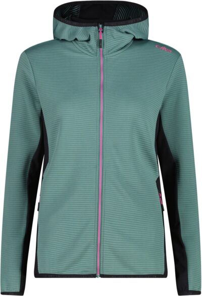 CMP WOMAN JACKET FIX HOOD AGAVE