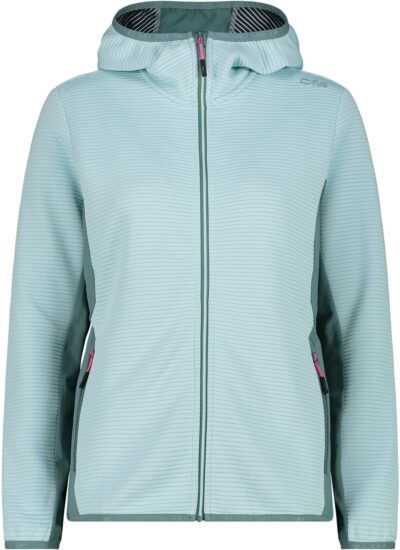 CMP WOMAN JACKET FIX HOOD OPALE