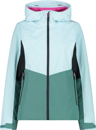 CMP WOMAN JACKET FIX HOOD OPALE