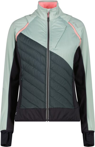 CMP WOMAN JACKET WITH DETACHABLE SLEEVES JADE-TREK GREEN