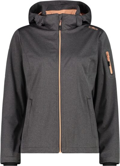 CMP WOMAN JACKET ZIP HOOD TERRA MEL.