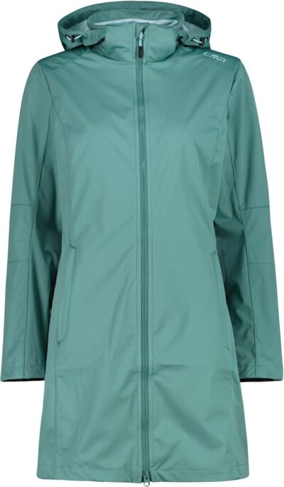 CMP WOMAN PARKA ZIP HOOD AGAVE