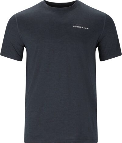 ENDURANCE Abdon M Melange S/S Tee BLACK MELANGE