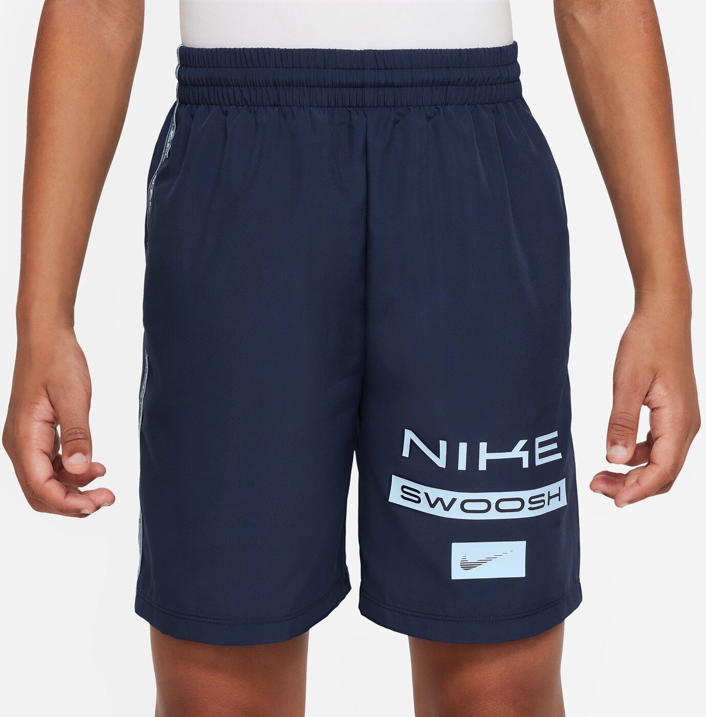 NIKE B NK DF MULTI SHORT WVN LOVE MIDNIGHT NAVY/CELESTINE BLUE