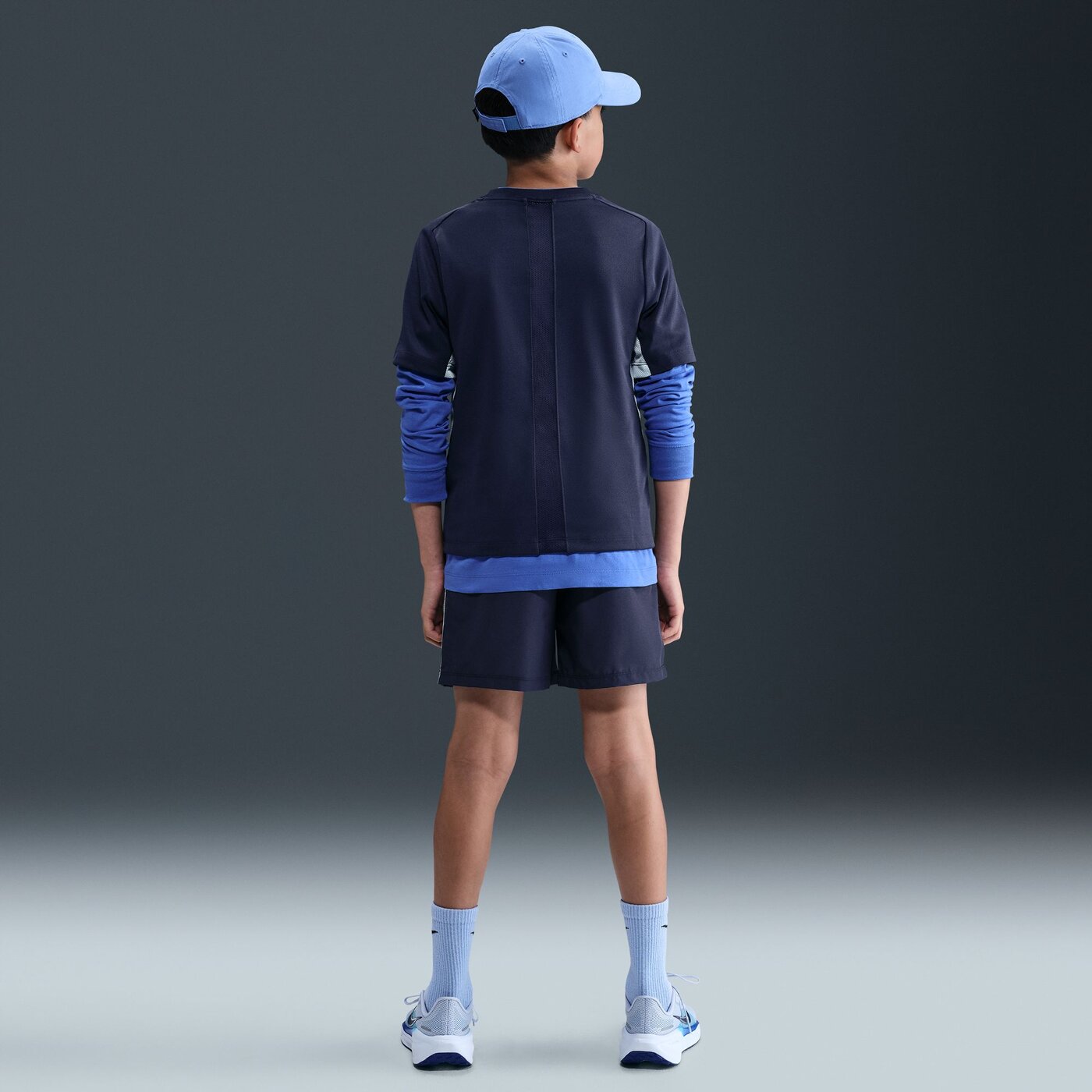 NIKE B NK DF MULTI  SS TOP GX LOVE MIDNIGHT NAVY/CELESTINE BLUE – Bild 4