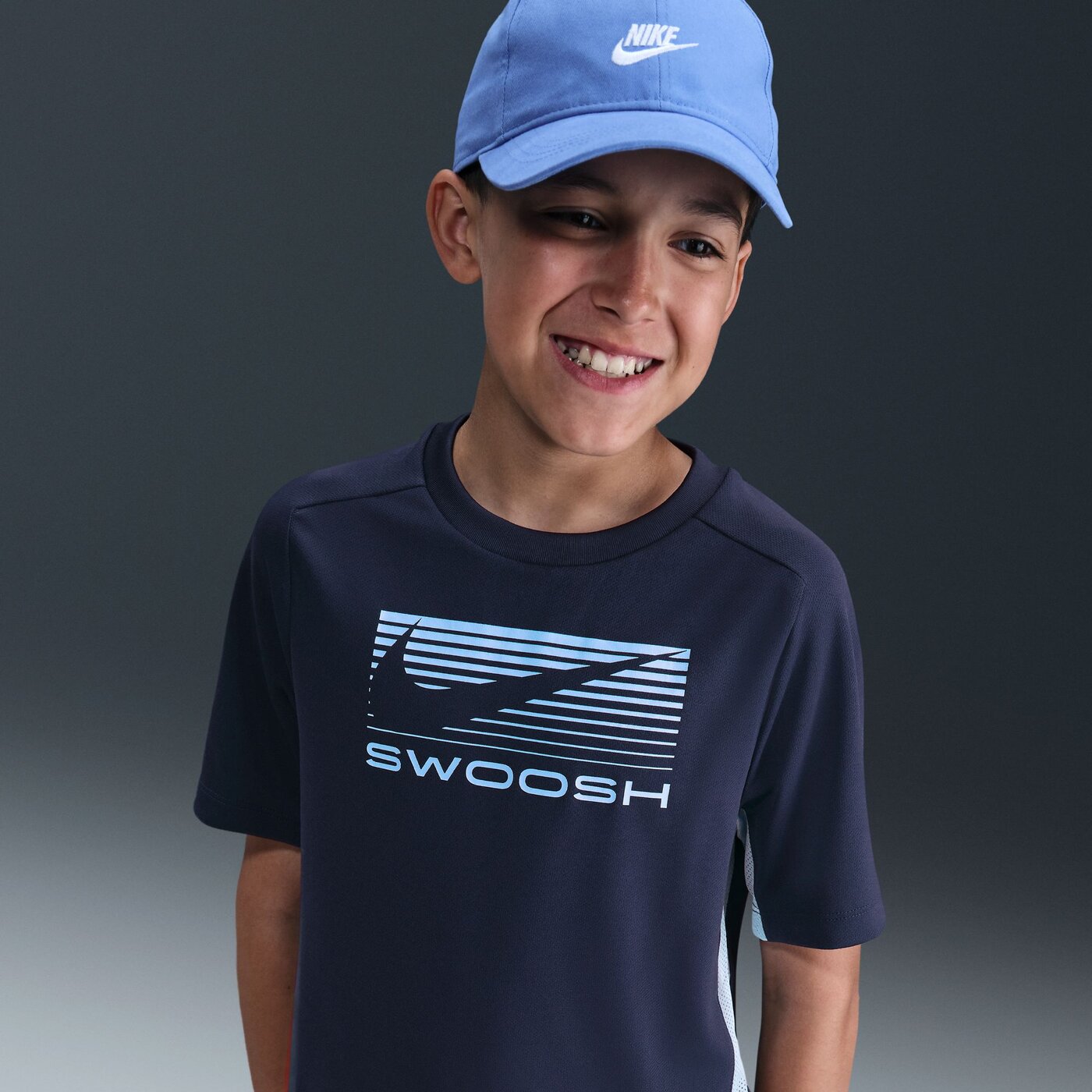 NIKE B NK DF MULTI  SS TOP GX LOVE MIDNIGHT NAVY/CELESTINE BLUE – Bild 5