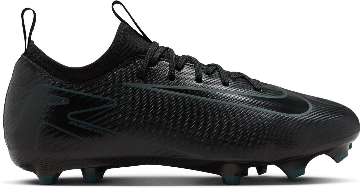 NIKE JR ZOOM VAPOR 16 ACADEMY FG/MG BLACK/BLACK-DEEP JUNGLE