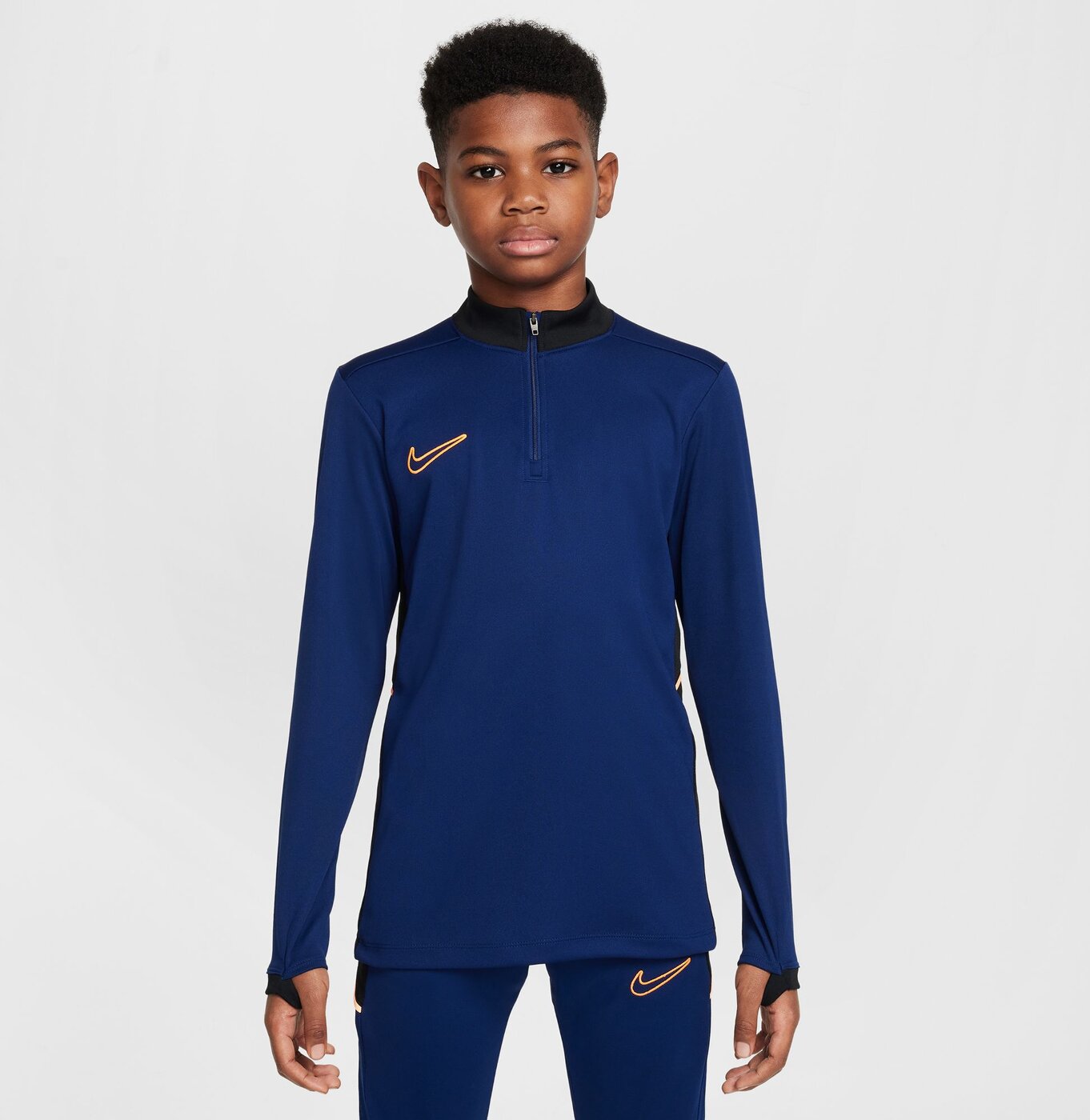 NIKE K NK DF ACD25 DRIL TOP -PD BLUE VOID/BLACK/ORANGE PULSE