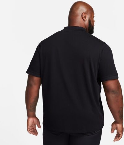 NIKE M NK CLUB SS POLO PIQUE BLACK/WHITE – Bild 2