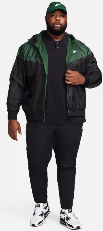 NIKE M NK CLUB SS POLO PIQUE BLACK/WHITE – Bild 3