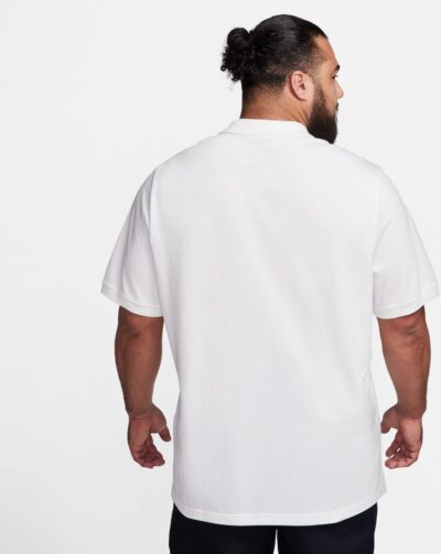 NIKE M NK CLUB SS POLO PIQUE WHITE/BLACK – Bild 2