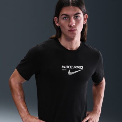 NIKE M NK DF TEE NIKE PRO TRAINING BLACK – Bild 6