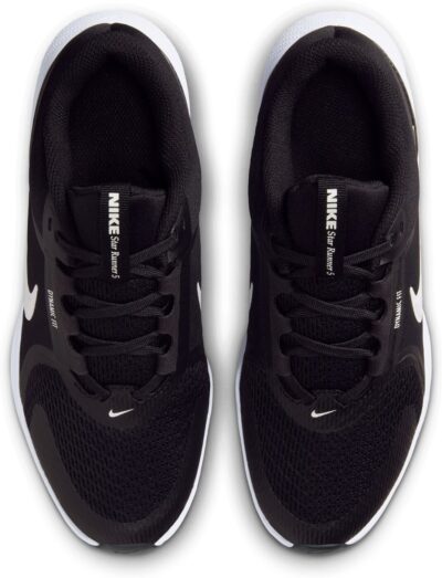 NIKE NIKE STAR RUNNER 5 (GS) BLACK/BLACK-WHITE-SUMMIT WHITE – Bild 4