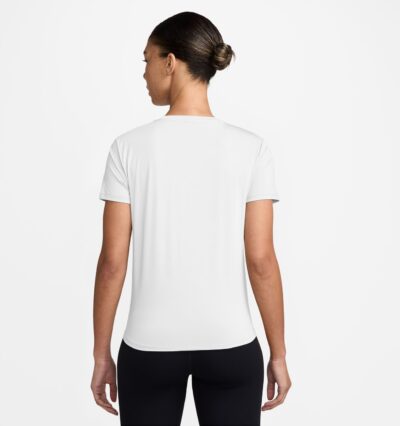 NIKE W NK ONE CLASSIC DF SS TOP WT WHITE/BLACK – Bild 2