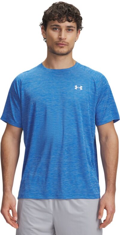 UNDER ARMOUR UA TECH TEXTURED SS BLUE ATLANTIS