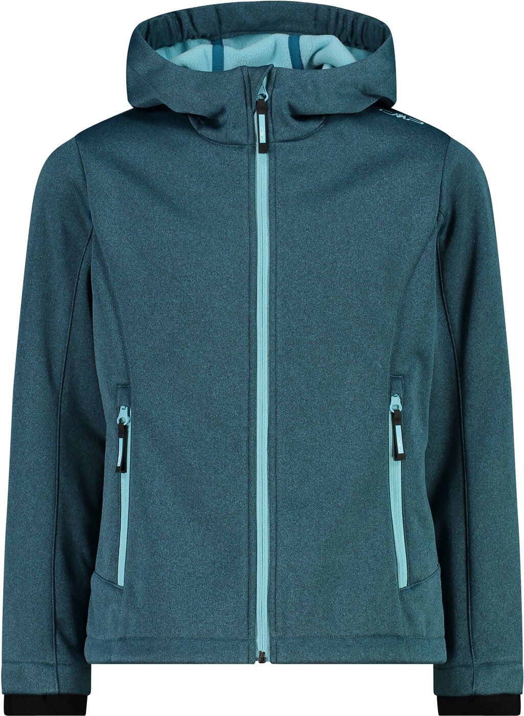 CMP KID G JACKET FIX HOOD DEEP LAKE- MEL. AQUA