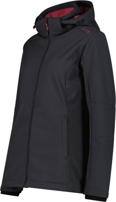 CMP WOMAN JACKET ZIP HOOD ANTRACITE-PEONY – Bild 3