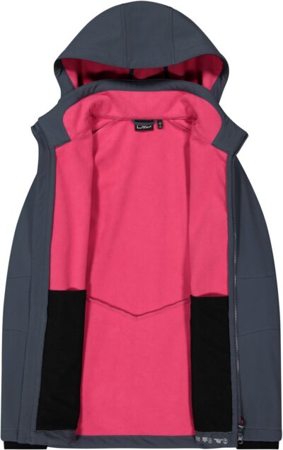 CMP WOMAN JACKET ZIP HOOD TITANIO-CARMINIO – Bild 4