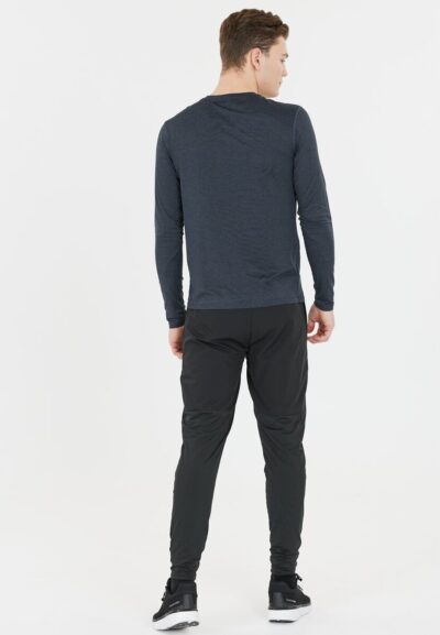 ENDURANCE Abdon M Melange L/S Tee BLACK MELANGE – Bild 6