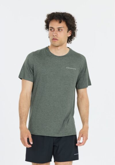 ENDURANCE Abdon M Melange S/S Tee BALSAM GREEN – Bild 3
