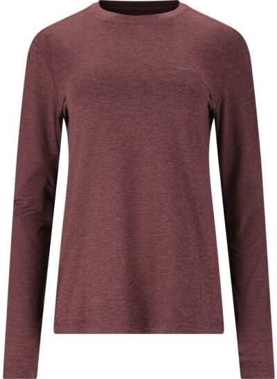 ENDURANCE Alvaly W Melange L/S Tee HUCKLEBERRY