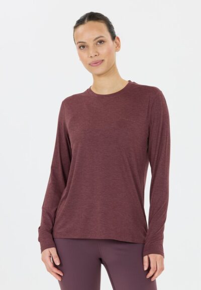 ENDURANCE Alvaly W Melange L/S Tee HUCKLEBERRY – Bild 3