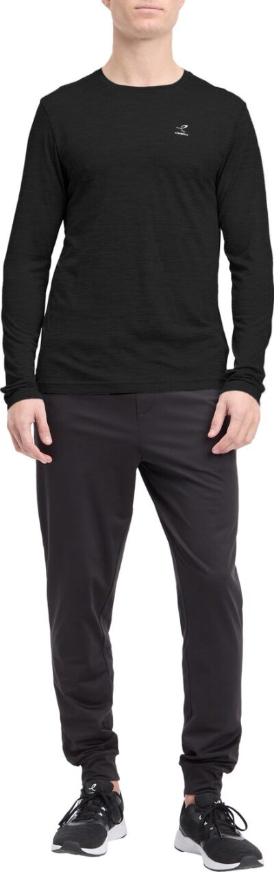 ENERGETICS He.-Langarmshirt Telly II LS M MELANGE/BLACK – Bild 2