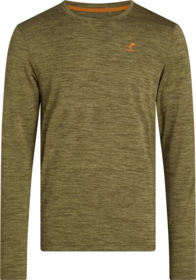 ENERGETICS He.-Langarmshirt Telly II LS M MELANGE/OLIVE DARK/O