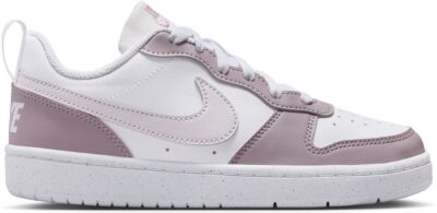 NIKE COURT BOROUGH LOW RECRAFT (GS) WHITE/VENICE-PLUM FOG-WHITE