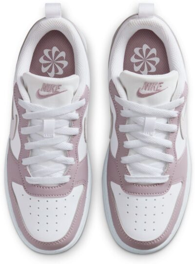 NIKE COURT BOROUGH LOW RECRAFT (GS) WHITE/VENICE-PLUM FOG-WHITE – Bild 4