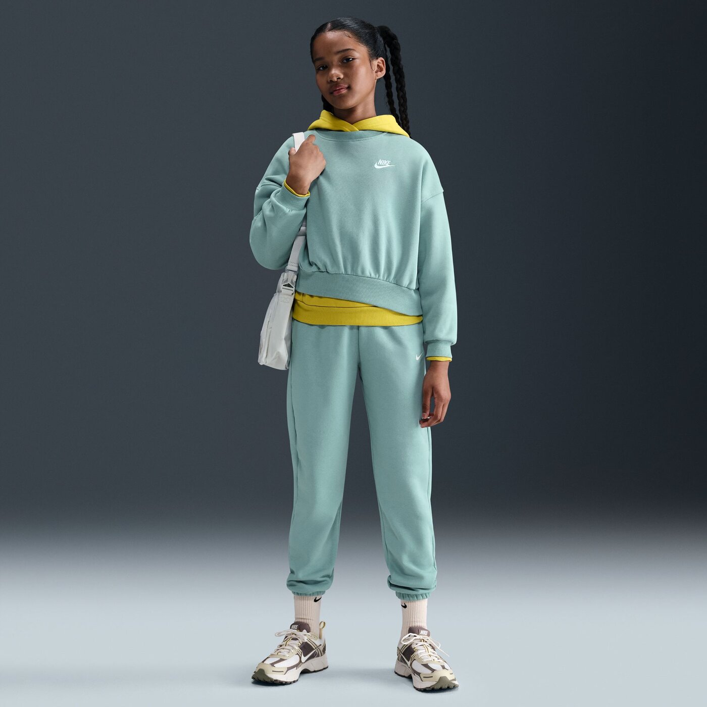 NIKE G NSW CLUB FLC BXY CRW LBR CANNON/CANNON/WHITE – Bild 3