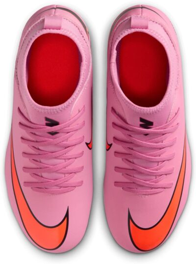 NIKE JR SUPERFLY 10 CLUB FG/MG MAGIC FLAMINGO/BLACK-TOTAL CRI – Bild 3