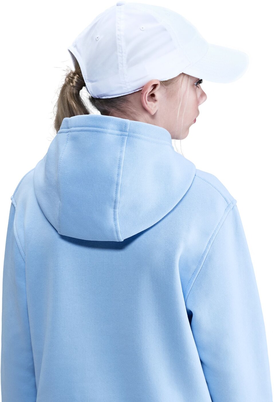 NIKE K NSW CLUB FLC HDY LBR ROYAL TINT/LT CRIMSON – Bild 4