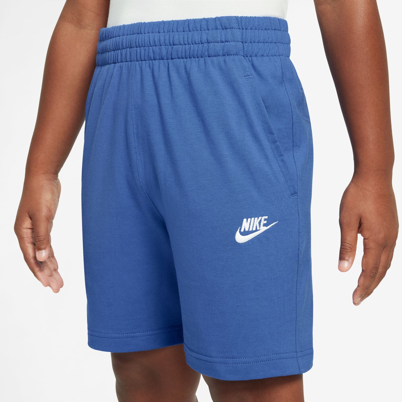 NIKE K NSW CLUB KNIT SHORT 6IN LBR COMET BLUE/COMET BLUE/WHITE – Bild 3