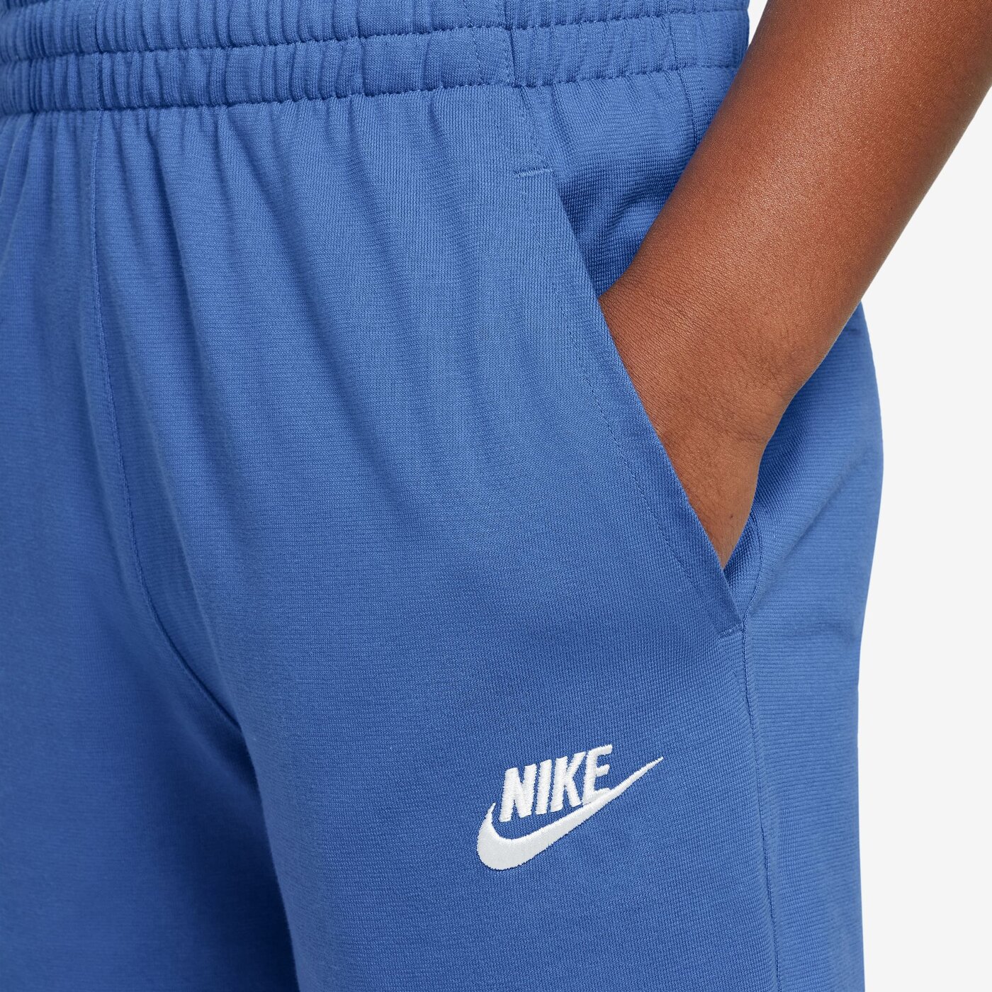 NIKE K NSW CLUB KNIT SHORT 6IN LBR COMET BLUE/COMET BLUE/WHITE – Bild 8