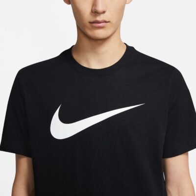 NIKE M NSW TEE ICON SWOOSH BLACK/WHITE – Bild 7