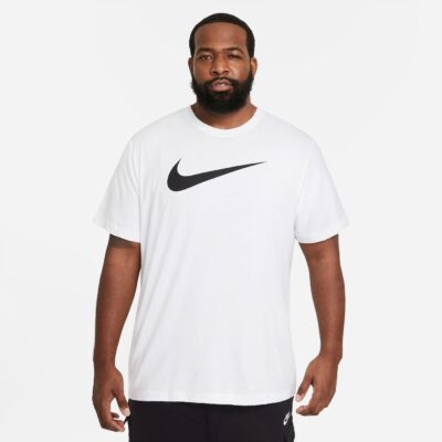 NIKE M NSW TEE ICON SWOOSH WHITE/BLACK – Bild 4