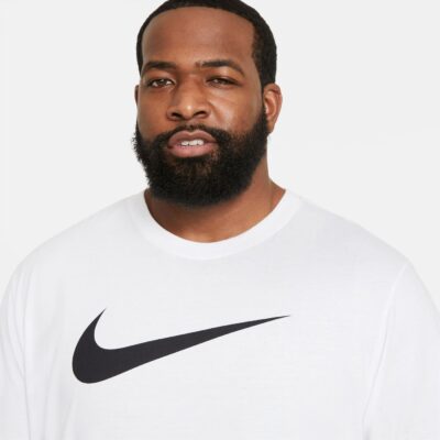 NIKE M NSW TEE ICON SWOOSH WHITE/BLACK – Bild 7