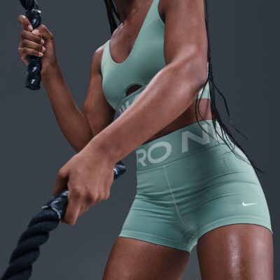 NIKE W NP SCULPT DF HR 3IN SHORT CANNON/WHITE – Bild 9