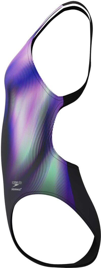 SPEEDO FL PLACEMENT PRINTED POWERBACK BLURRY GLASS- BLACK – Bild 3
