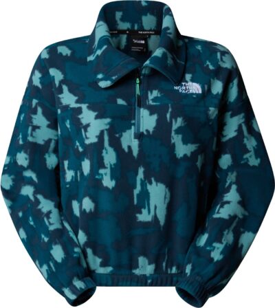 THE NORTH FACE W MOUNTAIN ATHLETICS FLEECE 1/ DEEP CYPRESS PAINTED MO