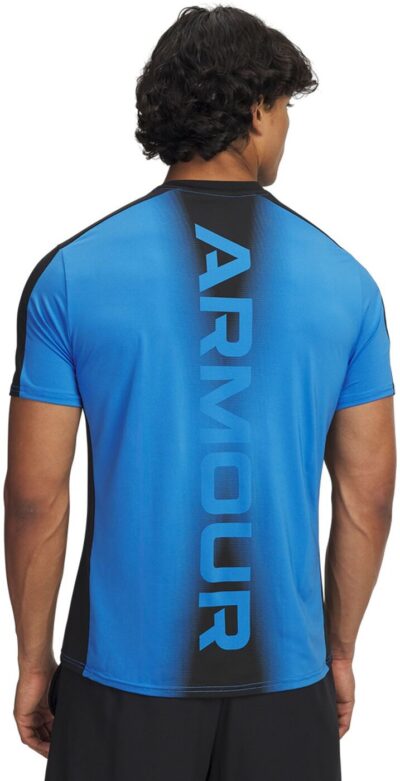 UNDER ARMOUR UA HG WORDMARK SS BLUE ATLANTIS – Bild 2