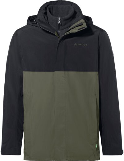VAUDE Me Rosemoor 3in1 Jacket BLACK/KHAKI