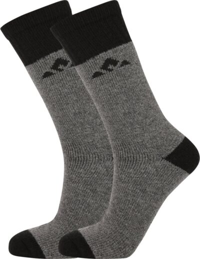 WHISTLER Waverlou 2-Pack Socks DARK GREY MELANGE
