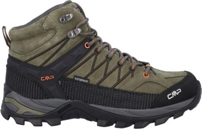 CMP RIGEL MID TREKKING SHOES WP OLIVE-FLAME